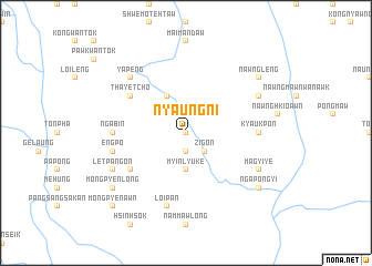 map of Nyaungni