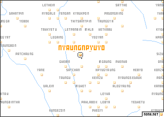 map of Nyaungnpyuyo