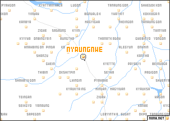 map of Nyaungnwe