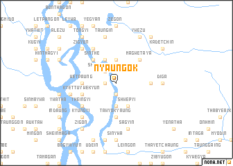map of Nyaung-ok