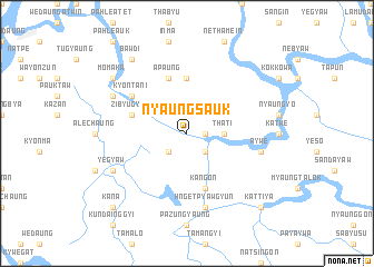 map of Nyaungsauk