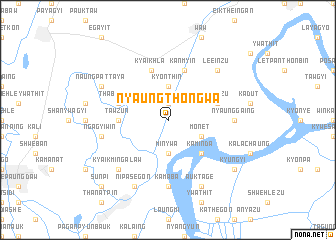 map of Nyaungthongwa