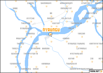 Nyaungu (Myanmar) map - nona.net