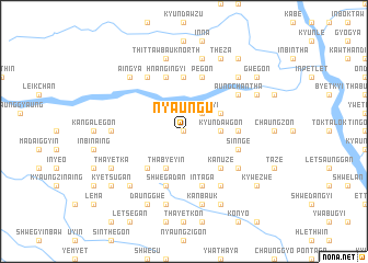 map of Nyaung-u