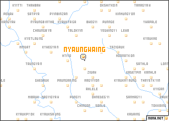 map of Nyaungwaing