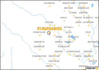 map of Nyaungwaing