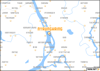 map of Nyaungwaing