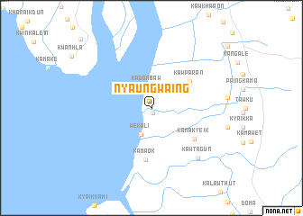 map of Nyaungwaing