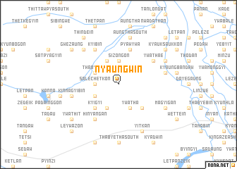 map of Nyaungwin