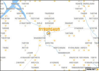 map of Nyaungwun