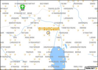 map of Nyaungwun