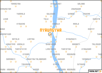 map of Nyaungywa