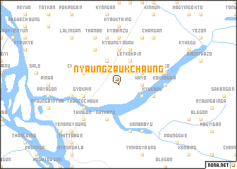 map of Nyaungzaukchaung