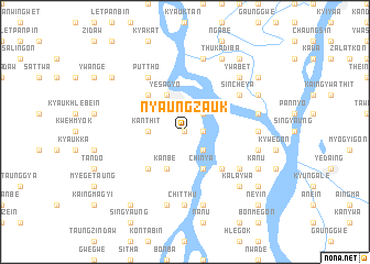 map of Nyaungzauk