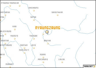 map of Nyaungzaung