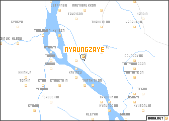map of Nyaungzaye
