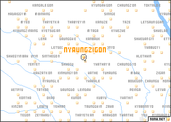 map of Nyaungzigon