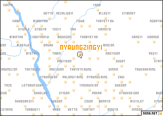 map of Nyaungzingyi