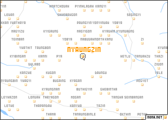 map of Nyaungzin