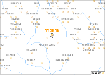 map of Nyavndi