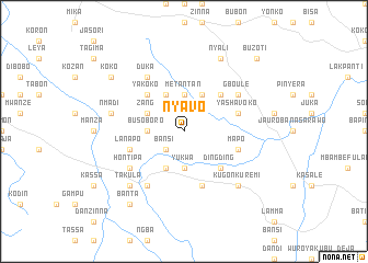 map of Nyavo
