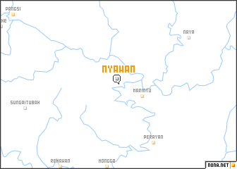 map of Nyawan