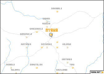 map of Nyawa