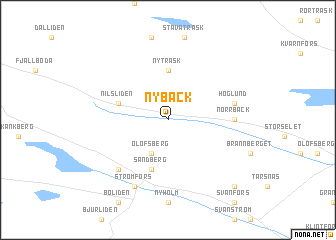 map of Nybäck