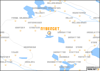 map of Nyberget