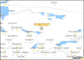 map of Nyberget