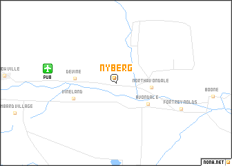 map of Nyberg