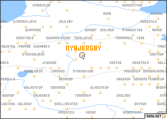 map of Ny Bjergby