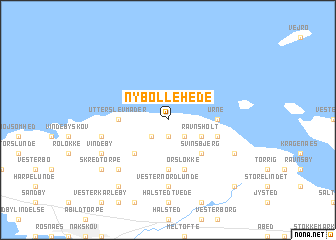 map of Nybølle Hede