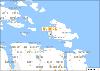 map of Nyborg