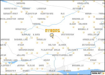 map of Nyborg