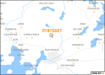 map of Nybygget