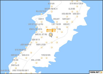 map of Nyby