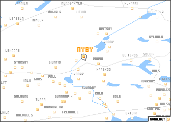 map of Nyby