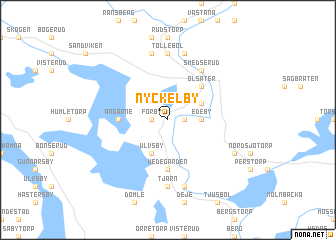 map of Nyckelby