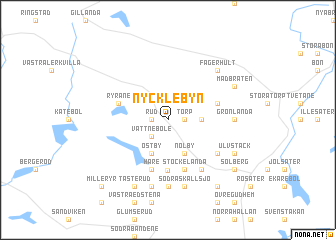 map of Nycklebyn