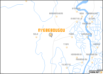 map of Nyébébougou