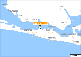 map of Nyechima