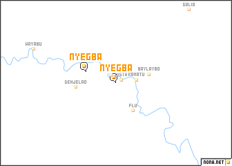 map of Nyegba