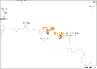 map of Nyegba