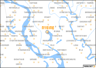 map of Nyein-e