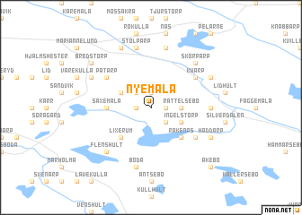 map of Nyemåla