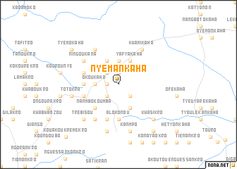 map of Nyémankaha