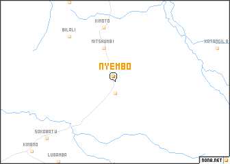 map of Nyembo