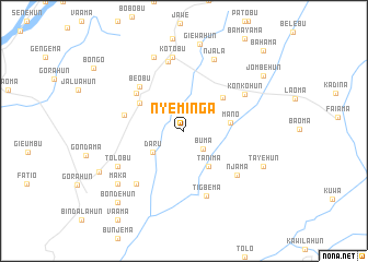 map of Nyeminga