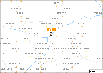 map of Nyèm